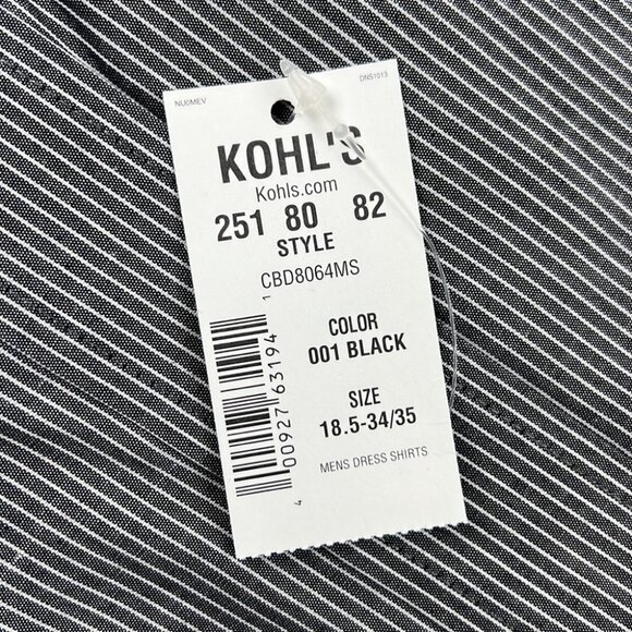 Men's NWT Croft & Barrow Broadcloth Classic Fit Dress Shirt - Picture 6 of 7